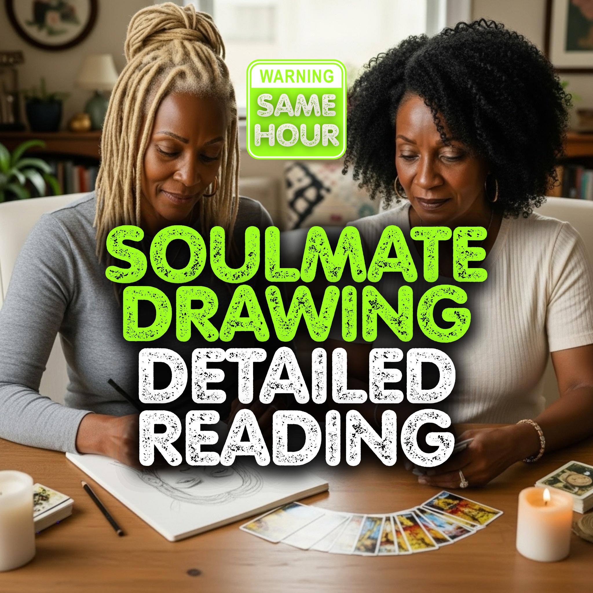 Soulmate Drawing & Tarot Reading Same Hour Or Same Day Psychic Reading Draw My Soulmate Sketch Future Husband Portrait Depth Love Reading